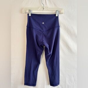 Lululemon Purple Align 19” crop Leggings